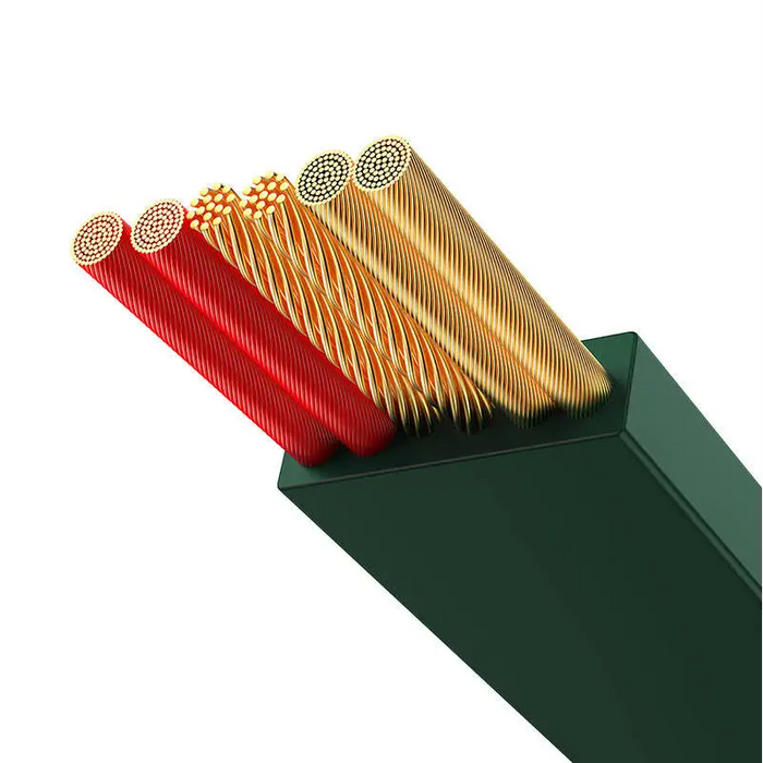 Baseus Bright Mirror 3 USB 3-in-1 cable for micro USB / USB-C / Lightning 66W / 2A 1.1m (Green) - Combo Cables<<<USB