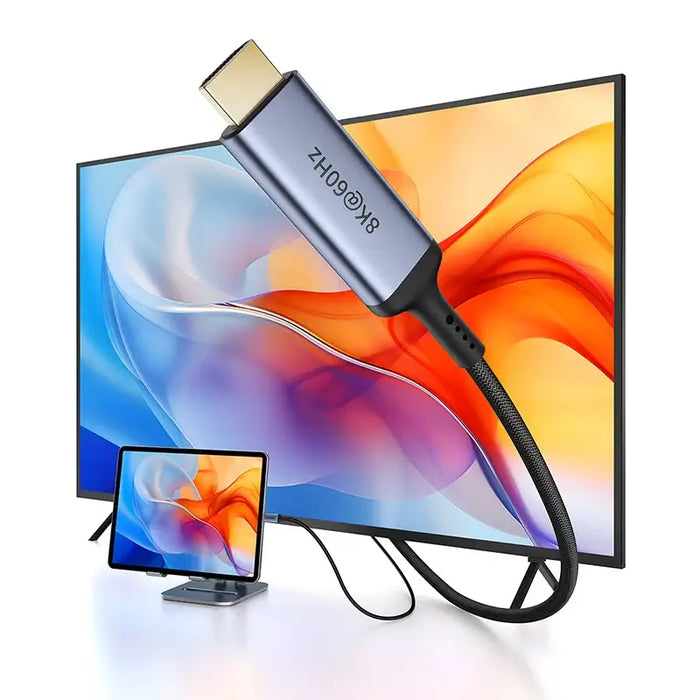 Baseus BS-OH064 8K 60Hz USB-C - HDMI cable 1.5m - black - Video cables<<<HurtelXML&&&USB cablesAKG-KAB<<<GSM