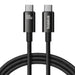 Baseus Cable USB Tungsten Gold USB-C to USB-C 100W 1,5m (black) - USB-C to USB-C<<<USB cables<<<GSM