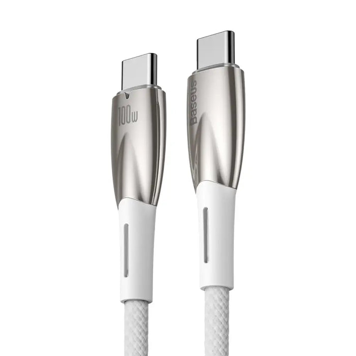 Baseus CADH000802 USB-C - USB-C PD cable 100W 5A 480Mb/s 2m - white - Cell phone cables<<<HurtelXML