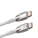 Baseus CADH000802 USB-C - USB-C PD cable 100W 5A 480Mb/s 2m - white - Cell phone cables<<<HurtelXML
