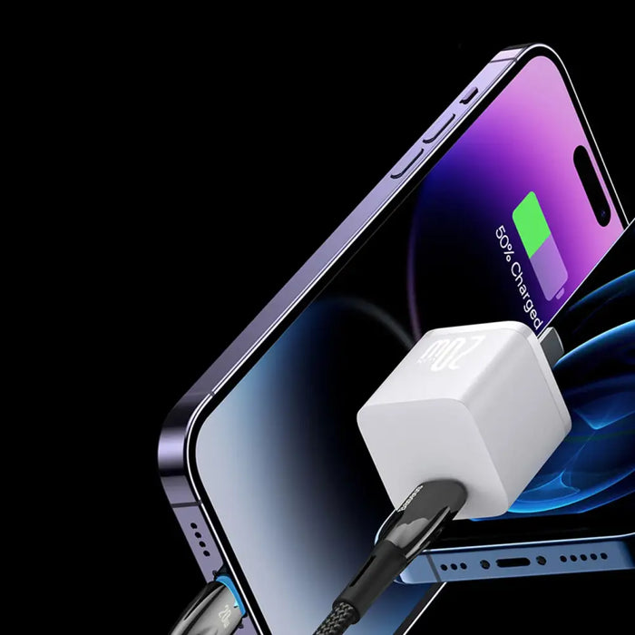 Baseus CADH000802 USB-C - USB-C PD cable 100W 5A 480Mb/s 2m - white - Cell phone cables<<<HurtelXML