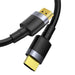 Baseus Cafule 4KHDMI Male To 4KHDMI Male Adapter Cable 1m Black - Video cables<<<Cables<<<IT