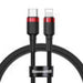 Baseus Cafule Cable Type-C to iP PD 18W 1m Red + Black - USB-C to Lightning<<<USB cables<<<GSM Accessories<<<InnproXML