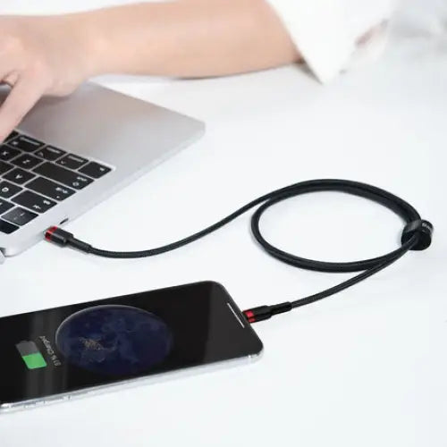 Baseus Cafule Cable Type-C to iP PD 18W 1m Red + Black - USB-C to Lightning<<<USB cables<<<GSM Accessories<<<InnproXML