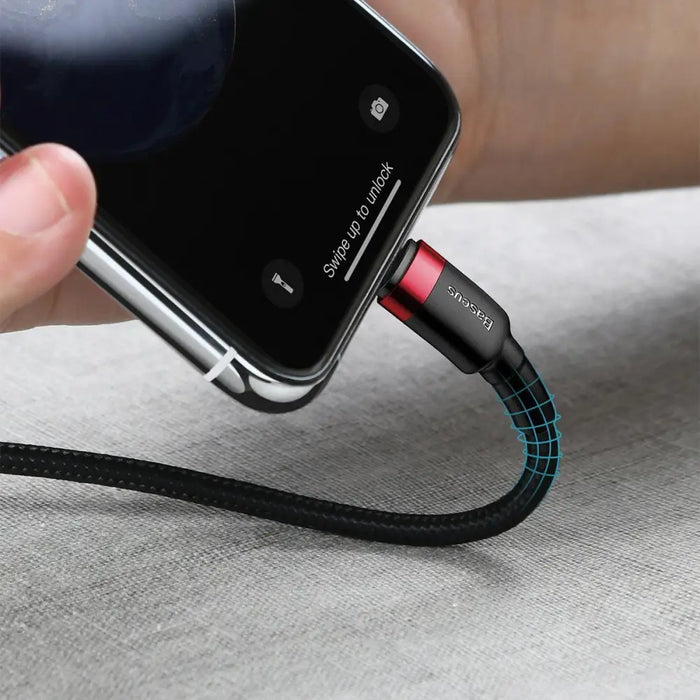 Baseus Cafule Cable Type-C to iP PD 18W 1m Red + Black - USB-C to Lightning<<<USB cables<<<GSM Accessories<<<InnproXML