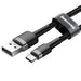 Baseus Cafule cable USB-C 3A 1m (Gray + Black) - USB to USB-C<<<USB cables<<<GSM Accessories<<<InnproXML&&&Cell phone