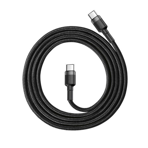 Baseus Cafule Cable USB-C PD 2.0 QC 3.0 60W 1m (Black + Gray) - USB-C to USB-C<<<USB cables<<<GSM