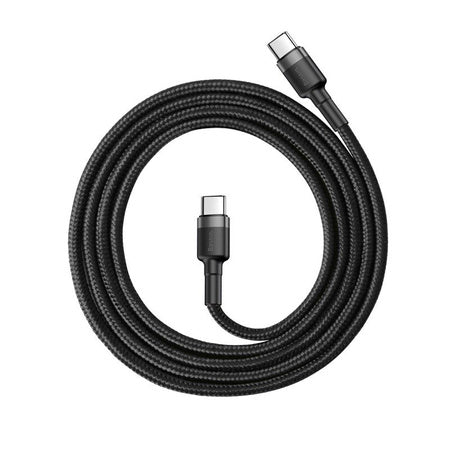 Baseus Cafule Cable USB-C PD 2.0 QC 3.0 60W 1m (Black + Gray) - USB-C to USB-C<<<USB cables<<<GSM