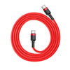Baseus Cafule Cable USB-C PD 2.0 QC 3.0 60W 1m (Red) - USB-C to USB-C<<<USB cables<<<GSM Accessories<<<InnproXML&&&Cell