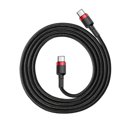 Baseus Cafule Cable USB-C PD 2.0 QC 3.0 60W 2m (Black + Red) - USB-C to USB-C<<<USB cables<<<GSM