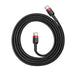 Baseus Cafule Cable USB-C PD 2.0 QC 3.0 60W 2m (Black + Red) - USB-C to USB-C<<<USB cables<<<GSM