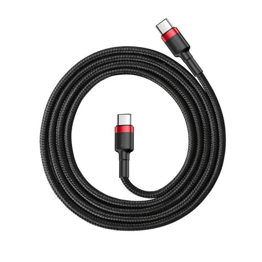 Baseus Cafule Cable USB-C PD 2.0 QC 3.0 60W 2m (Black + Red) - USB-C to USB-C<<<USB cables<<<GSM