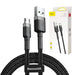Baseus Cafule Cable USB For Micro 2A 3m Gray + Black - USB to Micro USB<<<USB cables<<<GSM