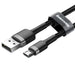 Baseus Cafule Cable USB For Micro 2A 3m Gray + Black - USB to Micro USB<<<USB cables<<<GSM