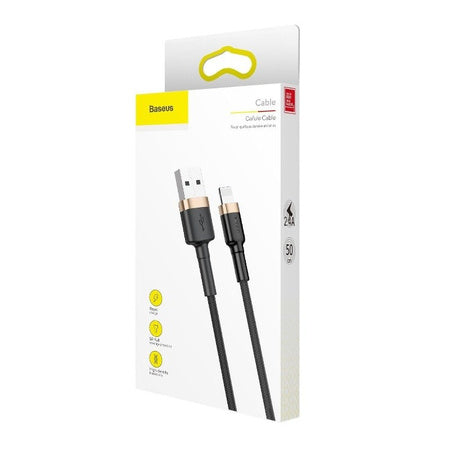 Baseus Cafule Cable USB Lightning 1.5 A 2m (Gold + Black) - USB to Lightning<<<USB cables<<<GSM