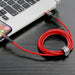 Baseus Cafule Cable USB Lightning 2A 3m (Red) - USB to Lightning<<<USB cables<<<GSM Accessories<<<InnproXML&&&Cell