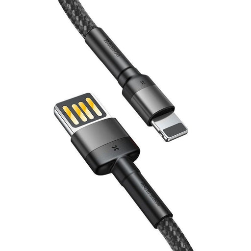 Baseus Cafule Double-sided USB Lightning Cable 1.5A 2m (Gray + Black) - USB to Lightning<<<USB cables<<<GSM