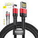 Baseus Cafule Double-sided USB Lightning Cable 2,4A 1m (Black + Red) - USB to Lightning<<<USB cables<<<GSM