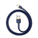 Baseus Cafule Lightning cable 2.4A 1m (Gold + Dark blue) - USB to Lightning<<<USB cables<<<GSM