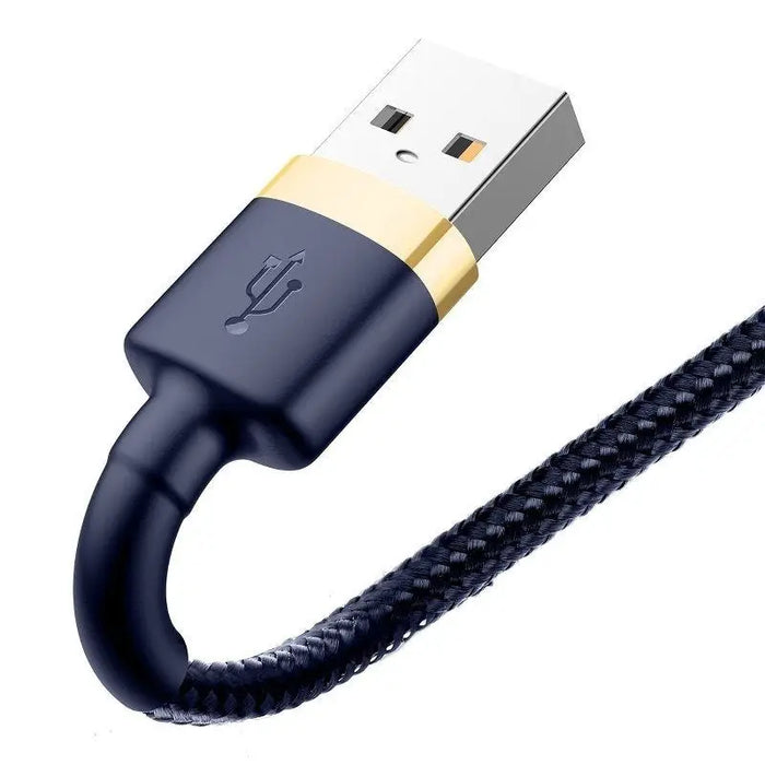 Baseus Cafule Lightning cable 2.4A 1m (Gold + Dark blue) - USB to Lightning<<<USB cables<<<GSM