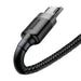 Baseus Cafule Micro USB cable 1.5A 2m (Gray + Black) - USB to Micro USB<<<USB cables<<<GSM