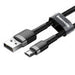Baseus Cafule Micro USB cable 1.5A 2m (Gray + Black) - USB to Micro USB<<<USB cables<<<GSM