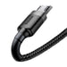 Baseus Cafule Micro USB cable 1.5A 2m (Gray + Black) - USB to Micro USB<<<USB cables<<<GSM