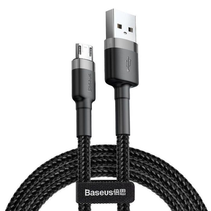 Baseus Cafule Micro USB cable 2.4A 0,5m (gray + black) - USB to Micro USB<<<USB cables<<<GSM
