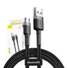 Baseus Cafule Micro USB cable 2.4A 0,5m (gray + black) - USB to Micro USB<<<USB cables<<<GSM