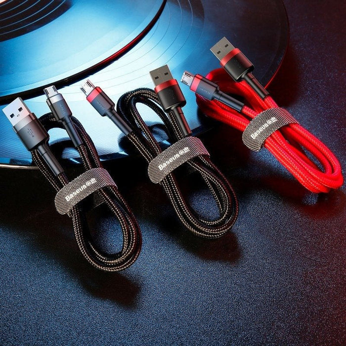 Baseus Cafule Micro USB Cable 2A 3m (Black + Red) - USB to Micro USB<<<USB cables<<<GSM Accessories<<<InnproXML&&&Cell