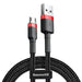 Baseus Cafule Micro USB Cable 2A 3m (Black + Red) - USB to Micro USB<<<USB cables<<<GSM Accessories<<<InnproXML&&&Cell