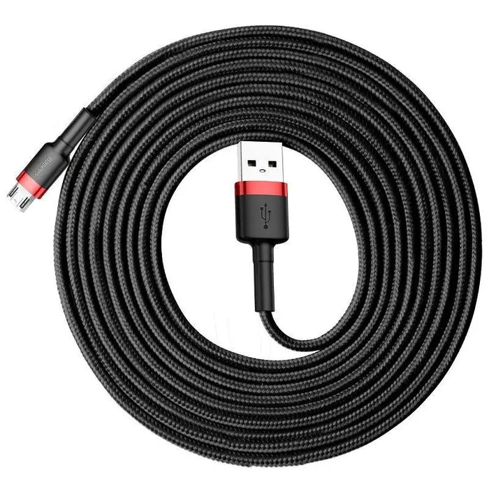 Baseus Cafule Micro USB Cable 2A 3m (Black + Red) - USB to Micro USB<<<USB cables<<<GSM Accessories<<<InnproXML&&&Cell