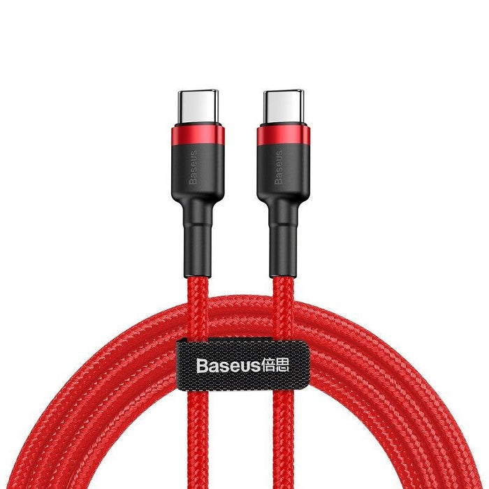 Baseus Cafule PD2.0 60W flash charging USB For Type-C cable (20V 3A) 2m Red - USB-C to USB-C<<<USB cables<<<GSM