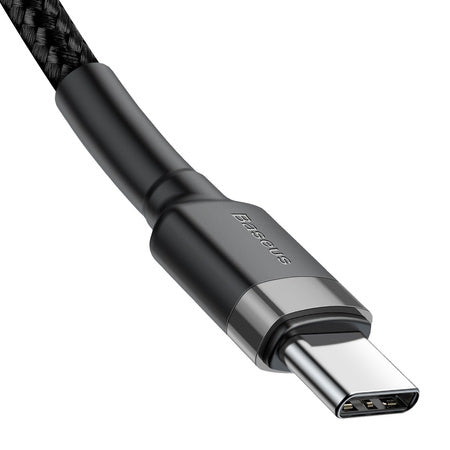 Baseus Cafule PD2.0 60W flash charging USB For Type-C cable (20V 3A) 2m Gray + Black - USB-C to USB-C<<<USB