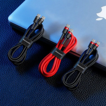 Baseus Cafule PD2.0 60W flash charging USB For Type-C cable (20V 3A) 2m Red - USB-C to USB-C<<<USB cables<<<GSM