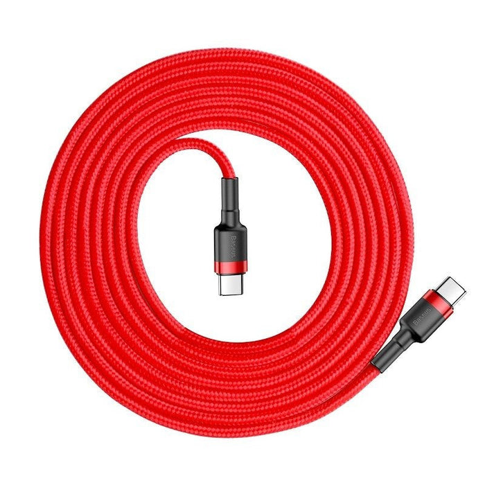 Baseus Cafule PD2.0 60W flash charging USB For Type-C cable (20V 3A) 2m Red - USB-C to USB-C<<<USB cables<<<GSM