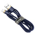 Baseus Cafule USB-A / Lightning 2.4A QC 3.0 cable 1 m - blue-gold - Cell phone cables<<<HurtelXML