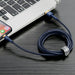 Baseus Cafule USB-A / Lightning 2.4A QC 3.0 cable 1 m - blue-gold - Cell phone cables<<<HurtelXML