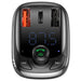 Baseus Car charger and FM transmitter T typed S-13 Black - Автомобилни аксесоари<<<FM Трансмитери