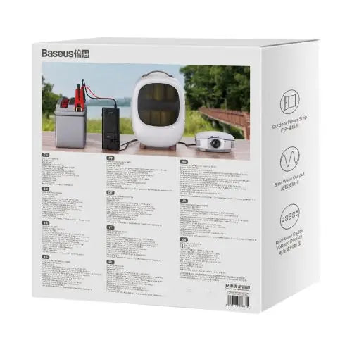 Baseus Car Power Inverter IGBT 300W/ 220V (C + U + Dual EU plug) with 12V clamp cables (0.40m) and Cigarette Lighter