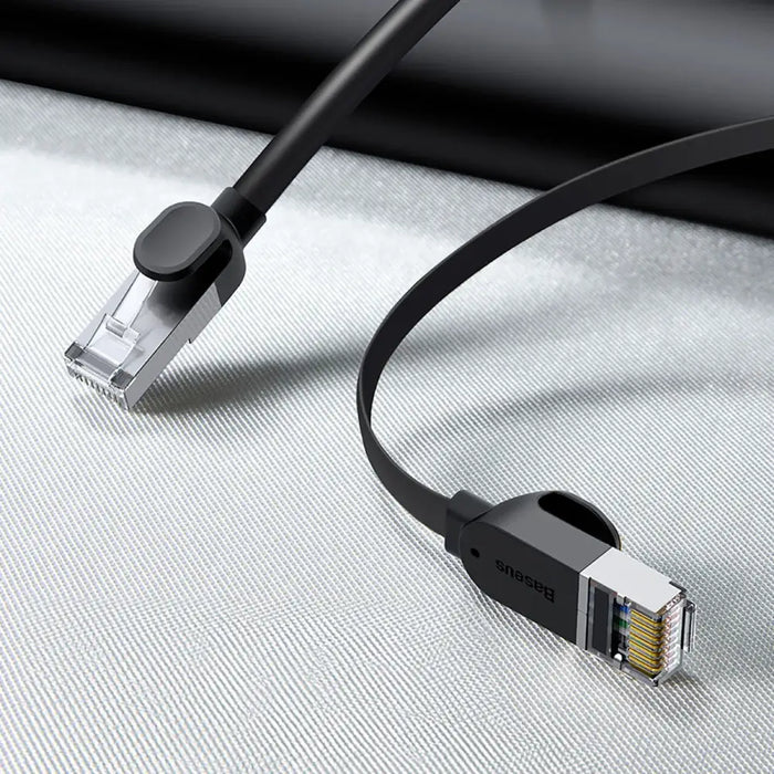 Baseus Cat 6 UTP Ethernet RJ45 Cable Flat 0,5m black - Network cables<<<Cables<<<IT Accessories<<<InnproXML&&&Kable