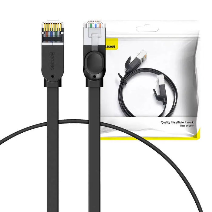 Baseus Cat 6 UTP Ethernet RJ45 Cable Flat 0,5m black - Network cables<<<Cables<<<IT Accessories<<<InnproXML&&&Kable