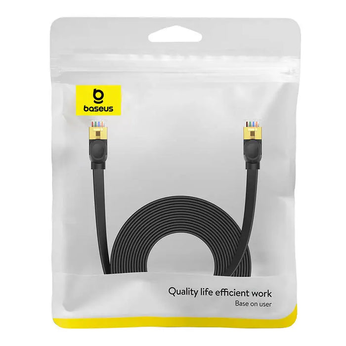 Baseus Cat 7 UTP Ethernet RJ45 Cable Flat 8 m black - Network cables<<<Cables<<<IT Accessories<<<InnproXML
