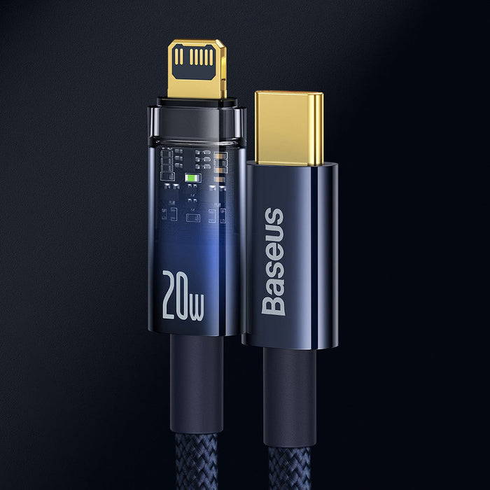 Baseus CATS000003 Lightning - USB-C cable 20W 480Mb/s 1m - blue - Cell phone cables<<<HurtelXML