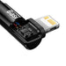 Baseus CAVP000201 angled Lightning - USB-C cable 20W 480Mb/s 1m - black - Type-C