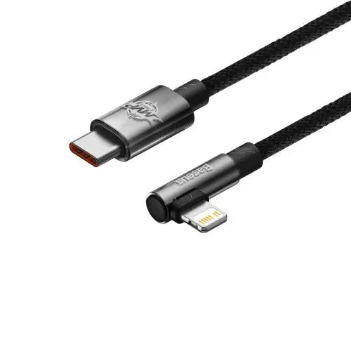 Baseus CAVP000201 angled Lightning - USB-C cable 20W 480Mb/s 1m - black - Type-C