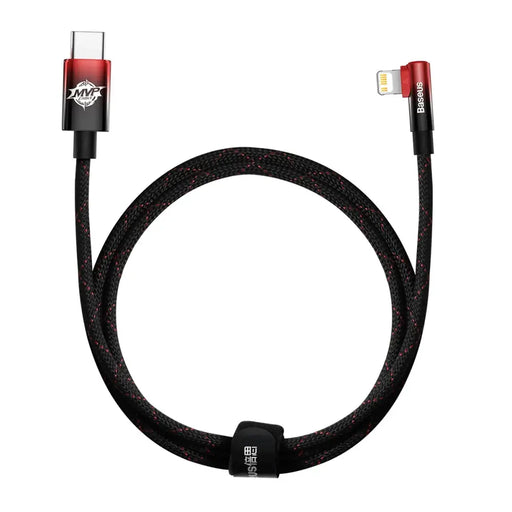 Baseus CAVP000220 angled Lightning - USB-C PD cable 20W 480Mb/s 1m - red - Cell phone cables<<<HurtelXML