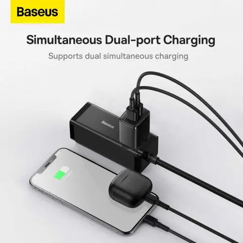 Baseus Compact Quick Charger 2x USB 10.5W (black) - mains chargers<<<Chargers<<<GSM Accessories<<<InnproXML&&&Cell