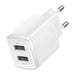 Baseus Compact Quick Charger 2x USB 10.5W (white) - mains chargers<<<Chargers<<<GSM Accessories<<<InnproXML&&&Cell